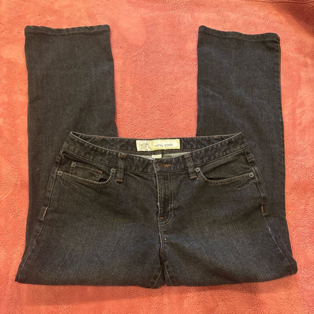 curvy boot leg jeans